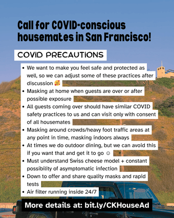 Seeking COVID Safe Housemates in SF 2