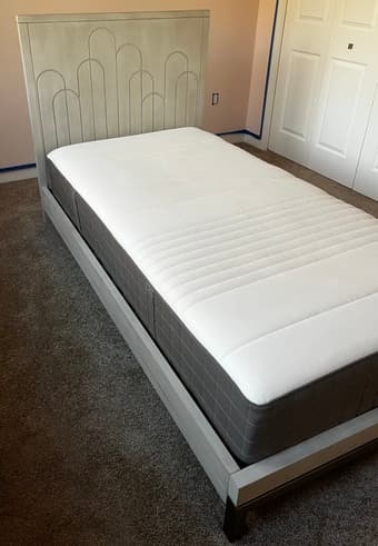 Crate and Barrel twin bed 1