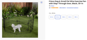 30 inch Dog Crate, Play Pen, 20 inch Dog Bed 1