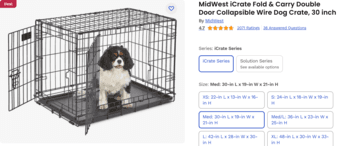 30 inch Dog Crate, Play Pen, 20 inch Dog Bed 2
