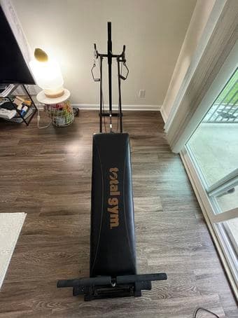 Total gym home workout setup 1