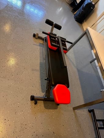 Adjustable exercise bench, like new (originally $150) 2