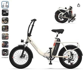 [Like New] Foldable Electric Bike - 45 Miles Range, 20mph Top Speed 1