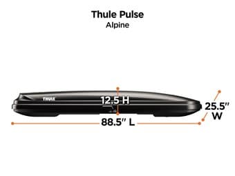 Thule Pulse Alpine Roof Cargo Box Black 3