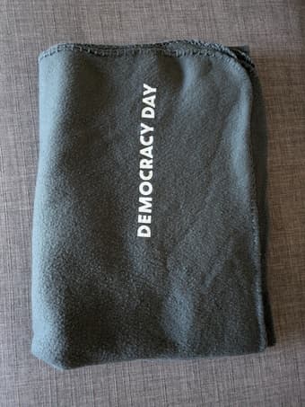 Stanford Democracy Day blanket 1