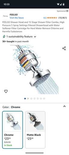 Selling brand new filter showerhead 1