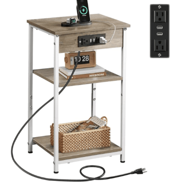 Bedside table (with charging station and USB) 1