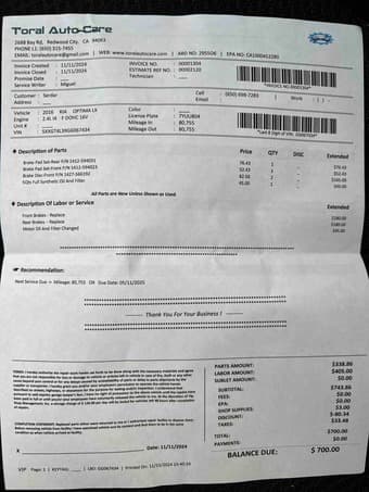 2016 KIA Optima Lx - Low Milage 2