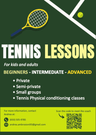Tennis classes 1