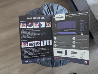 sleeping pad memory foam inflatable 3