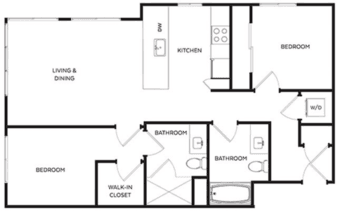Room in 2 bed San Jose apartment 3