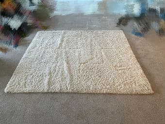 Ikea Rug, high pile, white, 5 ' 3 "x7 ' 7 " 1