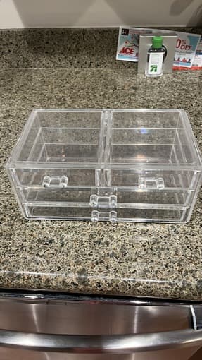 Small acrylic drawer storage 1