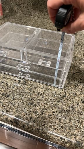 Small acrylic drawer storage 2