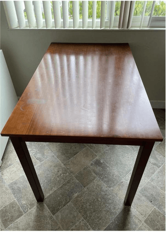 Moving sale - Brown Wood Dining Table 1