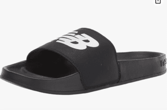 mens new balance slides, comfortable size 6, black 1