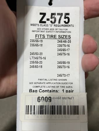 New snow chains for Tahoe! Half retail price! 2