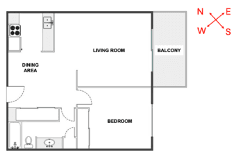 1B/1B Apartment, Grant Avenue, Palo Alto, Starting March 2nd 1