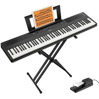 Donner DEP-45 88 Key Digital Piano Ultrathin, Beginner Electric Piano 1