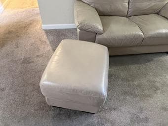 Leather Loveseat + Ottoman for $210 (95051 Pickup) 3