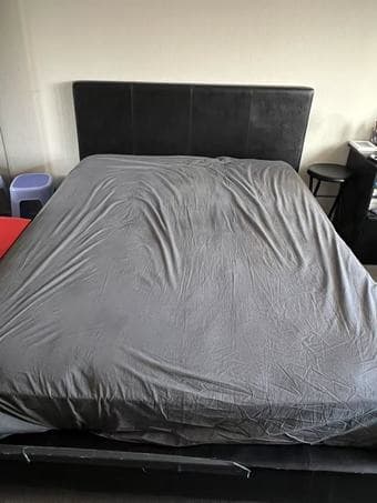 Queen-Sized Bed Frame & Mattress, $120 ea or $200 both – Pickup Only 1