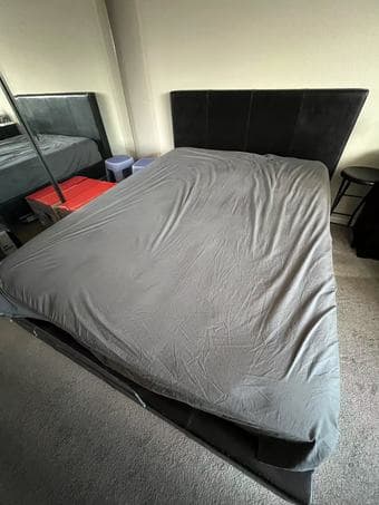 Queen-Sized Bed Frame & Mattress, $120 ea or $200 both – Pickup Only 2