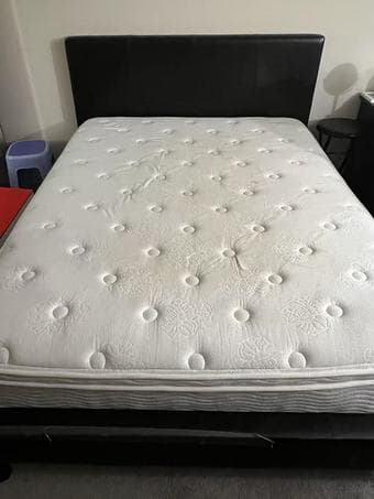 Queen-Sized Bed Frame & Mattress, $120 ea or $200 both – Pickup Only 3