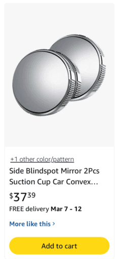 Side blindspot mirror 2Pcs 1