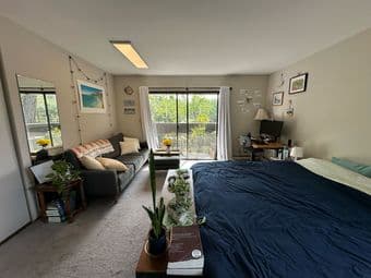 Sunlit master bedroom in Sharon Heights home! Couples welcome! 1