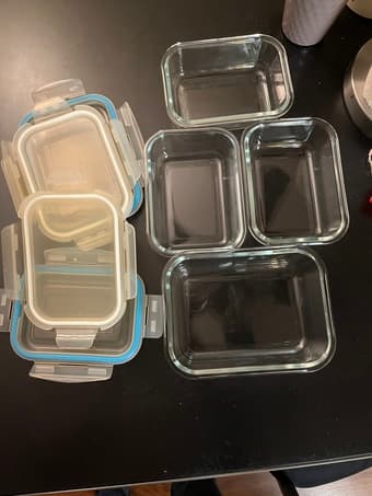 Selling Kitchen Glass Food Storage Containers with transparent Lids 1