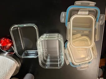 Selling Kitchen Glass Food Storage Containers with transparent Lids 2