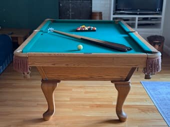8' Brunswick pool table 1