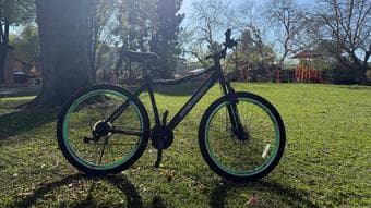 Genesis Medium-Sized Mountain Bike (Black/Green) 2