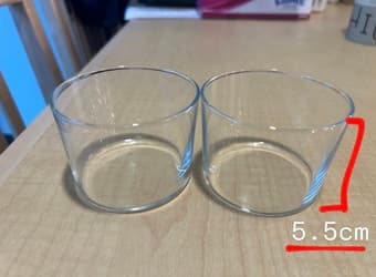 Two small glasses 1