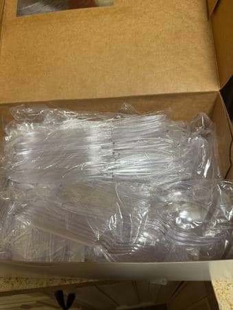 360 pieces plastic knife+fork+spoon 2