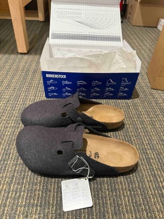 New Birkenstock Boston in Wool 1
