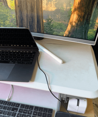 White Standing Desk 2