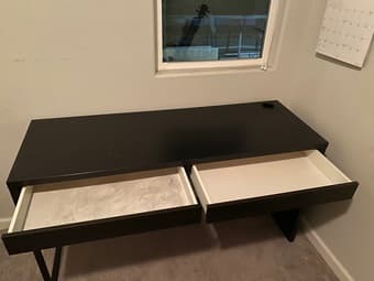 IKEA MICKE black desk 2