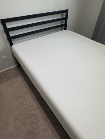 Full size bed frame and mattress 1