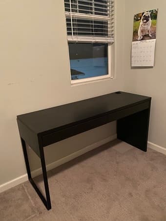 IKEA MICKE black desk 1