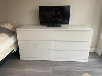 White Dresser (6-drawer) 1