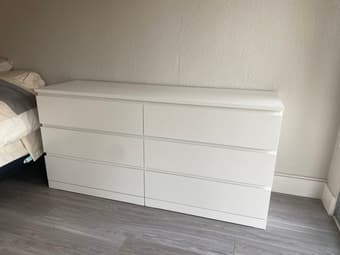 White Dresser (6-drawer) 3