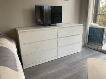 White Dresser (6-drawer) 4