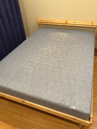 Full size bed frame & mattress 1