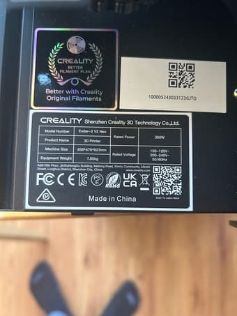 3D printer Ender 3 V2 Neo with TPU roll 3