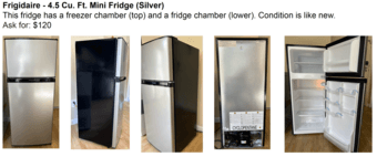 Mini Fridge (4.5 Cu. Ft.) 1