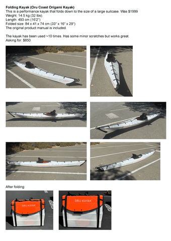 Folding Kayak 1