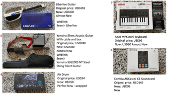 Keyboard, Guitar, TV, etc... 2