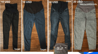 Maternity clothes (jeans, leggings, short, shirts) 1