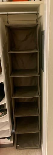 Hanging shoe shelves 1